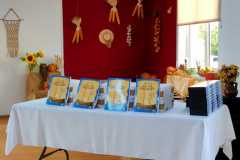 Beloved Disciple study books on display