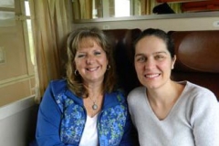 On the train to Bucharest â€“ Paulette with Cami