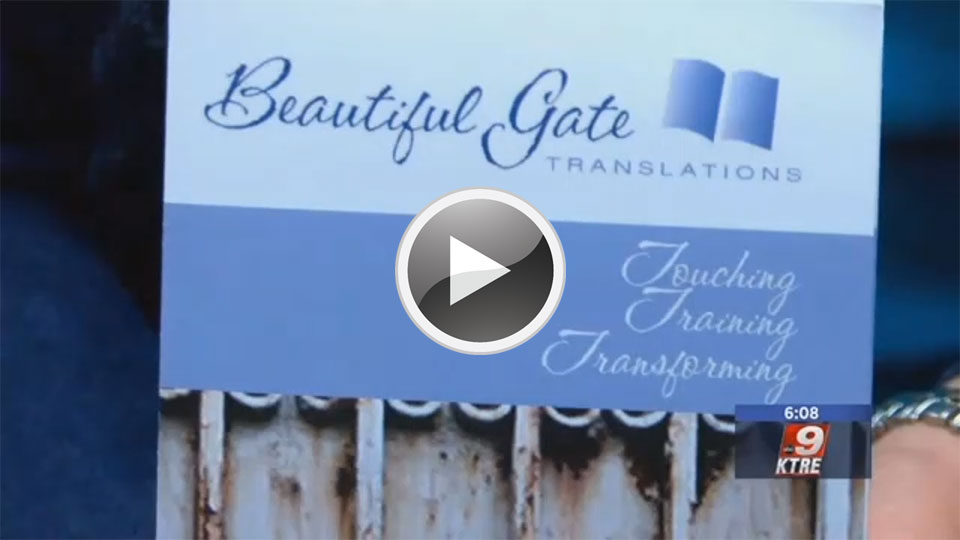 KTRE Video - Angelina Co. woman translated Bible studies for women around the world